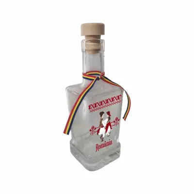 Tarani port popular romania, sticla cu mesaj patrata, 250 ml, model divgs318 18